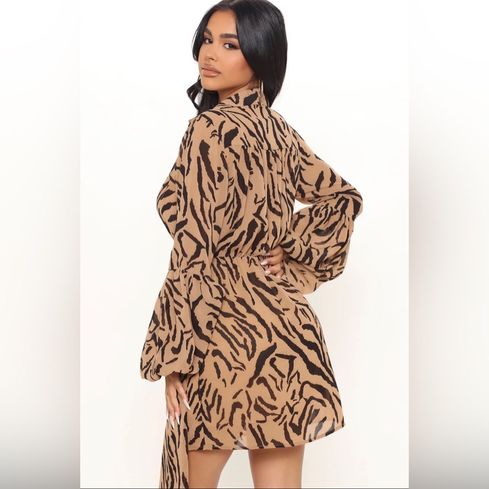 Impressing Them Mini Dress - Brown/combo | Fashion Nova